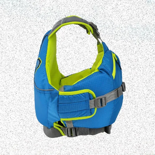 Vista 3 de Astral Otter 2.0 - Chaleco salvavidas para niños, cómodo, acolchado, USCG tipo III PFD, chaleco salvavidas para jóvenes, para SUP, vela y aguas Azul