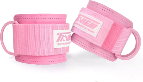 Vista 2 de TAVIEW Ankle Straps Cable Machine Attachment for Gym - Cable Kickback Ankle Straps - Padded Ankle Cuffs for Glute Kickbacks and Leg Workouts