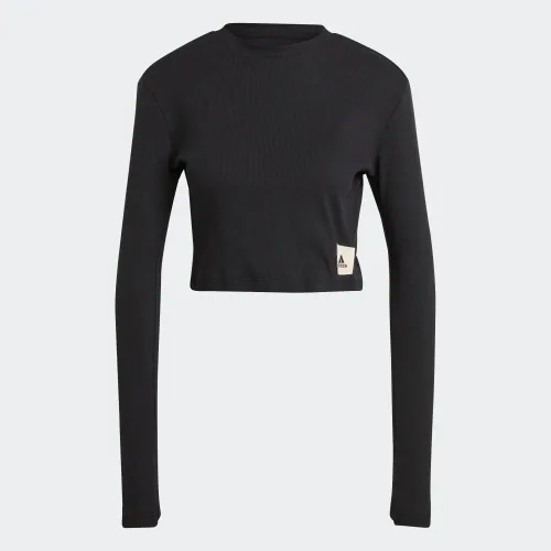 Vista 5 de adidas Camiseta acanalada de rizo francés Lounge para mujer