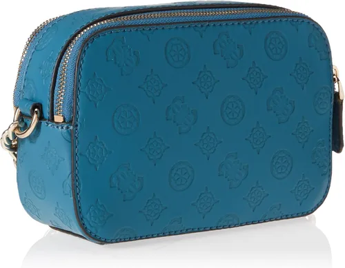Vista 3 de GUESS Noelle - Cámara cruzada, logotipo verde azulado, Logotipo verde azulado