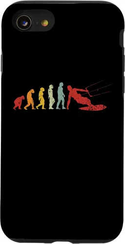 Vista 13 de iPhone 15 Retro Kitesurf Kite Surfer Evolution Boarding Ape Kitesurfer Case
