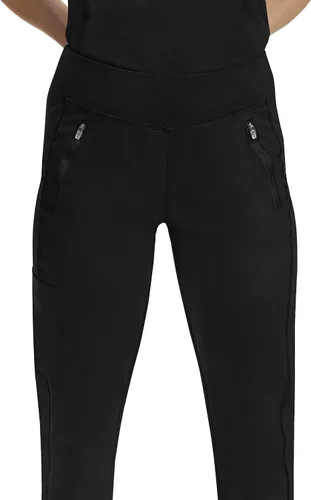 Vista 5 de Healing Hands Pantalón de uniforme médico tipo jogger para mujer Tara con 6 bolsillos, duradero, elástico en 2 direcciones y tela de fácil cuidado