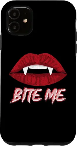 Vista 8 de Bite Me Vampire Fangs DIY Halloween for Aspiring Dracula Case for iPhone 17