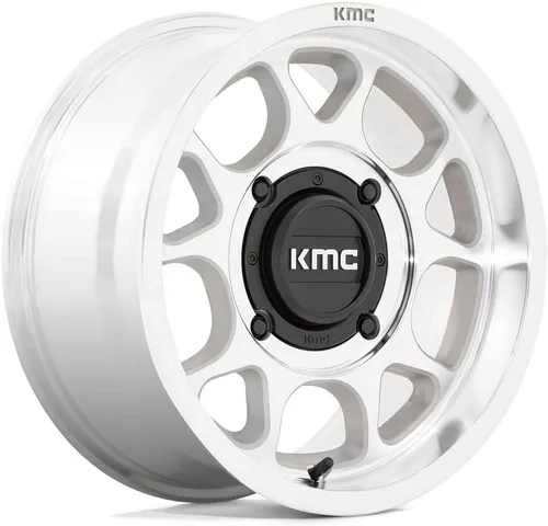 Vista 2 de Bundle - 9 Items: KMC Toro S 15" Wheels Machined 33" Coyote Tires [4x156 Bolt Pattern 3/8x24 Lug Kit]
