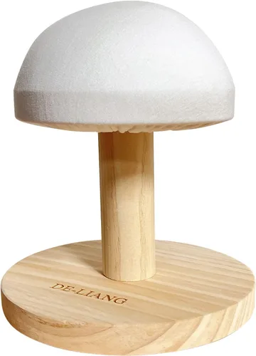 Vista 9 de Bra - Tabla de planchar de madera, mini taburete de almohada de manga acolchada de hierro con base redonda para mesa pequeña, almohadilla