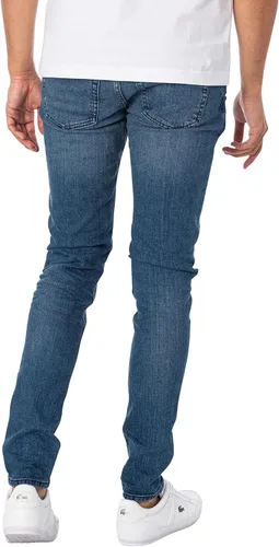 Vista 3 de Diesel Jeans Skinny Sleenker para hombre, azul