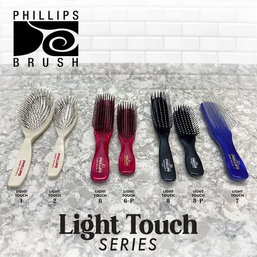Vista 6 de Phillips Light Touch 7 Cepillo para el cabello