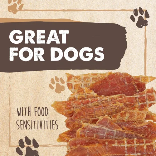 Vista 4 de Mighty Paw Naturals Chicken Jerky Dog Treats Cecina de pollo para razas pequeñas, medianas y grandes. Golosinas naturales para perros. Golosinas