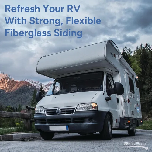 Vista 8 de RecPro Revestimiento de fibra de vidrio Arctic White RV (2 pies)