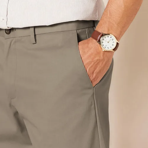 Vista 4 de Tienda Essentials Mens Classic-Fit Wrinkle-Resistant Flat-Front Chino Pant (Available in Big & Tall)