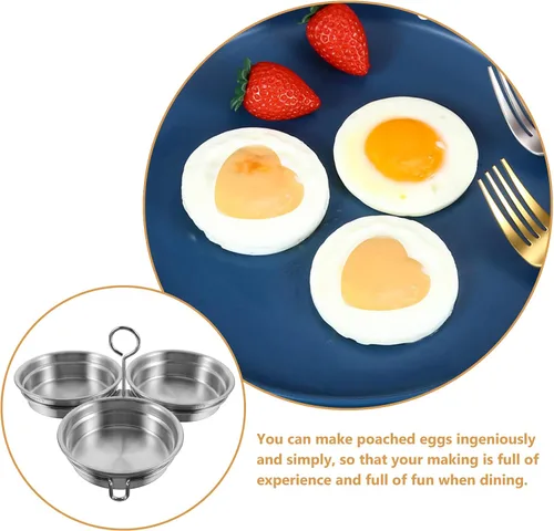 Vista 9 de Cabilock Molde de acero inoxidable con cepillo de pastelería para sándwiches de desayuno