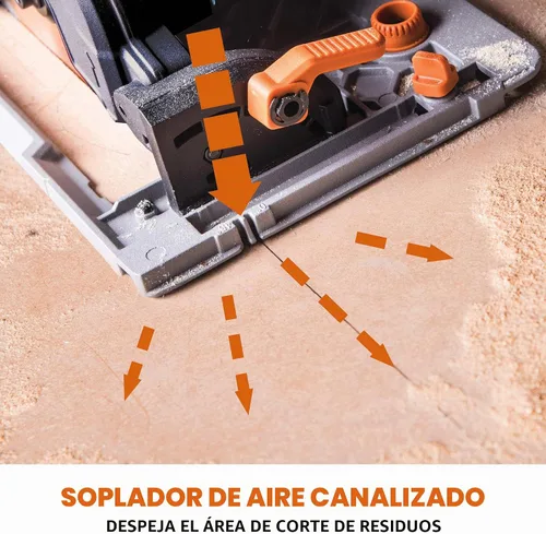 Vista 14 de Evolution Power Tools R185CCSX - Kit de sierra circular de pista multimaterial con pista de 40 pulgadas incluida, hoja TCT incluida, corta madera