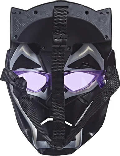 Vista 2 de Marvel Black Panther Marvel Studios Legacy Collection Black Panther Vibranium Power FX - Máscara de juguete para niños a partir de 5 años