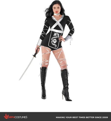 Vista 4 de Morph Ninja Women's Costume - Adult Ninja Womens Costume for Halloween