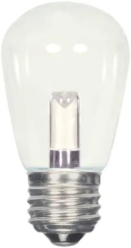 Vista 3 de Satco S9176 LED T6 Frost 2700K Bombilla base de candelabro, 0.8W