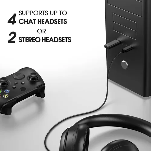 Vista 7 de Smlau Adaptador inalámbrico XB2 compatible con Xbox One Controller y Xbox Series X para Windows 78811011