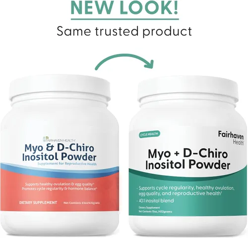 Vista 8 de Fairhaven Health Myo-inositol y D-Chiro Inositol Powder Proporción 40:1 Equilibrio ovárico y hormonal saludable para mujeres* Suplemento