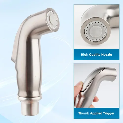 Vista 6 de Pulverizador lateral universal de cocina compatible con grifo Moen, reemplazo del rociador de grifo de fregadero de cocina con Níquel cepillado