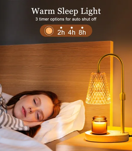 Vista 5 de Lámpara Calentadora de Velas con Temporizador Eléctrico - Calentador de Lámpara de Velas, Regalos del Día de la Madre para Mamá y Mujeres, Regalos