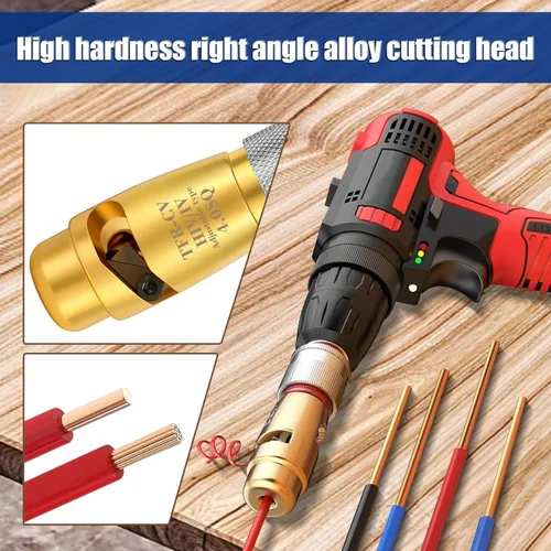 Vista 6 de Blendixy - Herramienta de pelado de cables Wirnigpro - Conector de torsión de alambre, pelacables profesional de cableado, pelacables y tornador