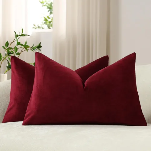 Vista 41 de Funda de almohada para cuerpo de Dezene, súper suave de terciopelo con cierre de cremallera oculto.