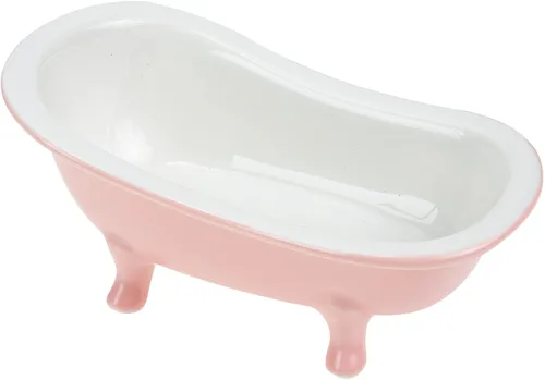 Vista 10 de Maceta de cerámica con forma de bañera, bonita maceta para suculentas para jardinería interior, maceta decorativa para estante de baño, maceta única