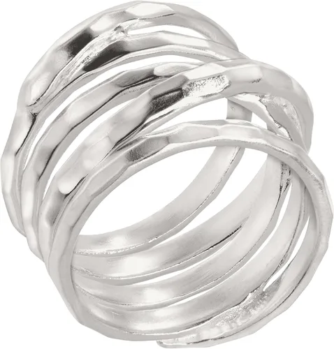 Vista 2 de Silpada Anillo de Banda con Textura Superpuesta 'Wrapped Up' en Plata de Ley Blanco