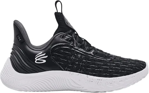 Vista 3 de Under Armour Curry Flow 9 Team Tenis de baloncesto (negroblanco 001, sistema de tallas de calzado, adulto, hombre, numérico, mediano, numérico_8)