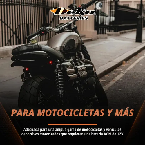 Vista 9 de Deka Power Sports ETX20L batería
