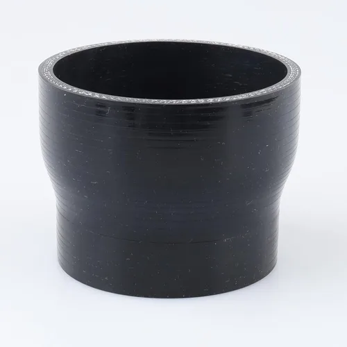Vista 79 de AC PERFORMANCE ID de 1" a 1/2" (25mm a 13mm) Manguera de silicona recta reductora de 3 capas reforzada negra, 3" de longitud Negro