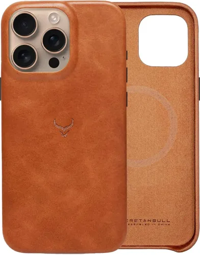 Vista 29 de Funda de piel auténtica, funda de piel antiarañazos de grano completo encerada con aceite, compatible con iPhone 12 Pro Max, a prueba de golpes