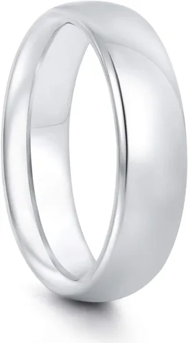 Vista 2 de KAZITSAN Anillos de acero inoxidable de 0.079in, 0.157in, 0.236in, para mujeres y hombres, cúpula lisa de alto pulido, plataorooro rosa, anillo