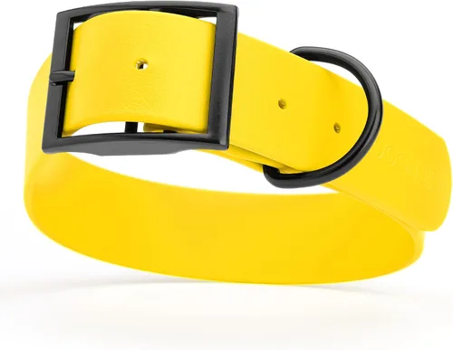 Vista 122 de Dogline Biothane - Collar impermeable para perro con hebilla de liberación rápida, resistente cincha de nailon recubierta con resistente y a prueba