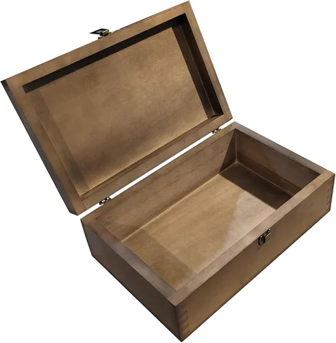 Vista 5 de Caja de recuerdos de madera para mascotas, caja de memoria grande para recuerdos, caja de almacenamiento decorativa para recuerdos, joyas y fotos