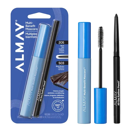 Vista 17 de Almay Lápiz delineador de ojos todo el día, 205 negro, 0.01 oz