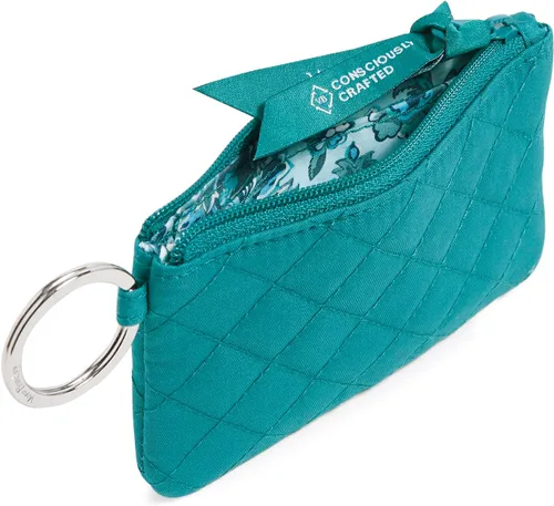 Vista 2 de Vera Bradley - Combo de estuche de algodón con cierre, espacio para identificación y cordón, para mujer