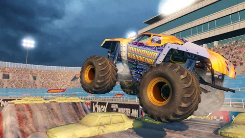 Vista 7 de Monster Jam 3 Path of Destruction with Grave Digger Steering Wheel Peripheral - Nintendo Wii