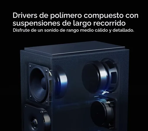 Vista 3 de Definitive Technology Dymension DM40 - Altavoz de torre delgado, matrices bipolares ajustables, (4) woofer de rango medio de 4.5 pulgadas y tweeter