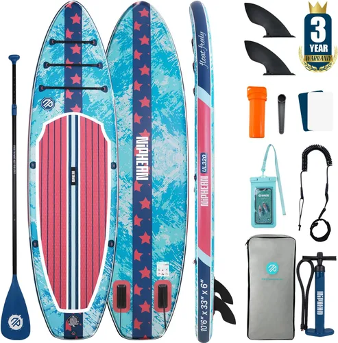 Vista 37 de Niphean Inflatable Stand Up Paddle Board with SUP Accessories