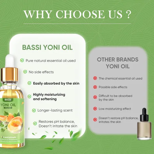 Vista 6 de 3 piezas de aceite natural Yoni para mujeres - Aceite femenino hidratante vaginal - Reduce el olor, restaura el equilibrio del pH, ayuda