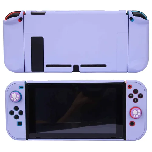 Vista 5 de Dockable Case for Nintendo Switch - COMCOOL 3 in 1 Protective Cover Case for Nintendo Switch and Joy-Con Controller with Screen Protector and Thumb