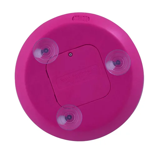 Vista 4 de Zadro Espejo de maquillaje de belleza de montaje de ventosa con iluminación LED de aumento compacto 10X, rosa