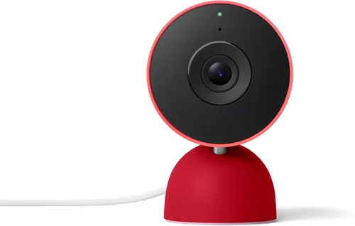 Vista 2 de Google Nest Cam Indoor (con cable, 3ª generación) - Cámara de seguridad con video 2K y Gemini, visión nocturna, audio bidireccional, funciona