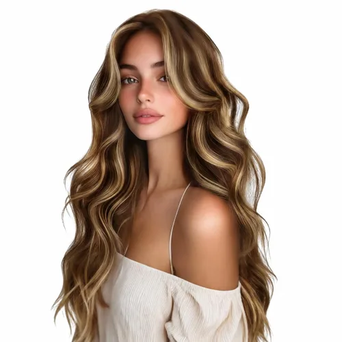Vista 49 de Ve Sunny Extensiones de cabello humano real con clip balayage, color marrón castaño degradado a rubio, 12 pulgadas, 5 unidades, 2.82 onzas