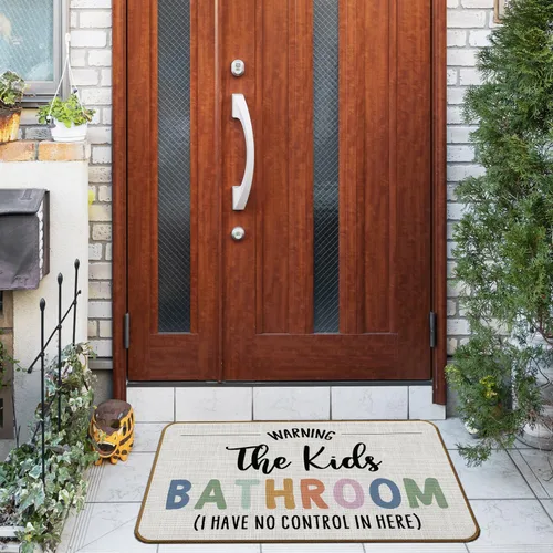 Vista 4 de Tapete de Puerta de Baño para Niños, Tapete de Bienvenida de Baño para Niños, Tapete de Puerta Antideslizante para Habitación de Niños y Niñas