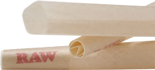 Vista 2 de RAW Cones Organic King Size: 100 unidades, papel de conos preenrollados, 4.291 in Papeles de liar patentados de combustión lenta, totalmente