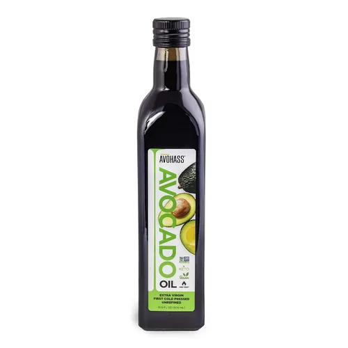 Vista 2 de Avohass Aceite de aguacate virgen extra de Nueva Zelanda, botella de 16.9 onzas líquidas y aceite de aguacate virgen extra Avohass de Nueva Zelanda