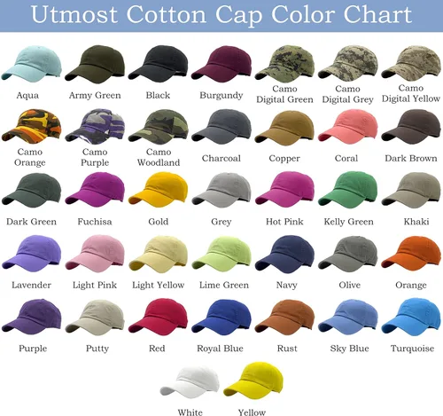 Vista 3 de Utmost, gorra de béisbol unisex, clásica, de bajo perfil, de algodón, lisa, en camuflaje, suave, sin construir, ajustable, de tamaño, estilo gorra