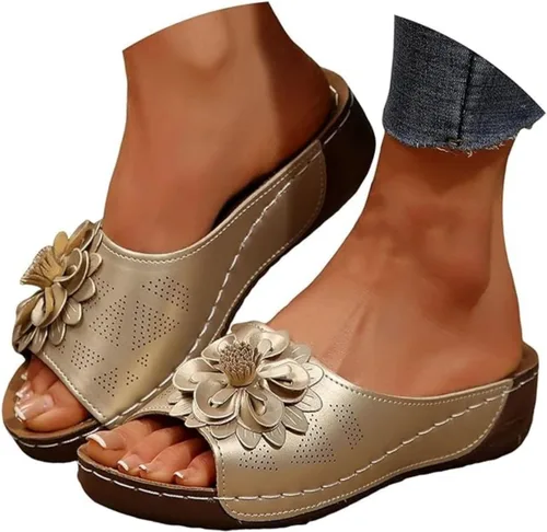 Vista 12 de Sandalias ortopédicas para mujer, con soporte de arco, sandalias de verano elegantes, pantuflas ortopédicas, cómodas, zapatos para caminar