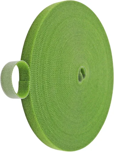 Vista 12 de 1 rollo de cinta adhesiva para plantas de 65 pies/65.6 ft, cinta reutilizable de doble cara de gancho y bucle, ancho de 0.47 pulgadas, lazo